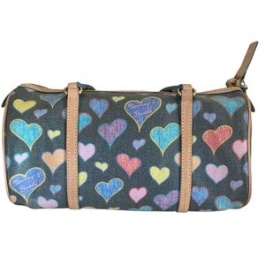 Dooney & Bourke Multicolor Heart Print Barrel Bag